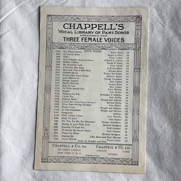 Porgy and Bess Summer Time Sheet Music Gershwin - Picture 2 of 4